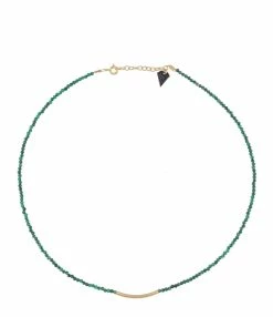 MON PRECIEUX GEM Collier Tube Malachite