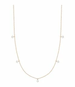 VANRYCKE Collier Stardust 5 Diamants Or Rose