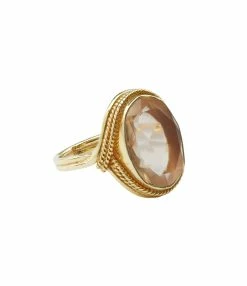 VADI JEWELS Bague Sphinx Big Citrine