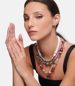 VADI JEWELS Collier Bella Coquillage Violet -COLLIERS Shop vadic look20221123 73