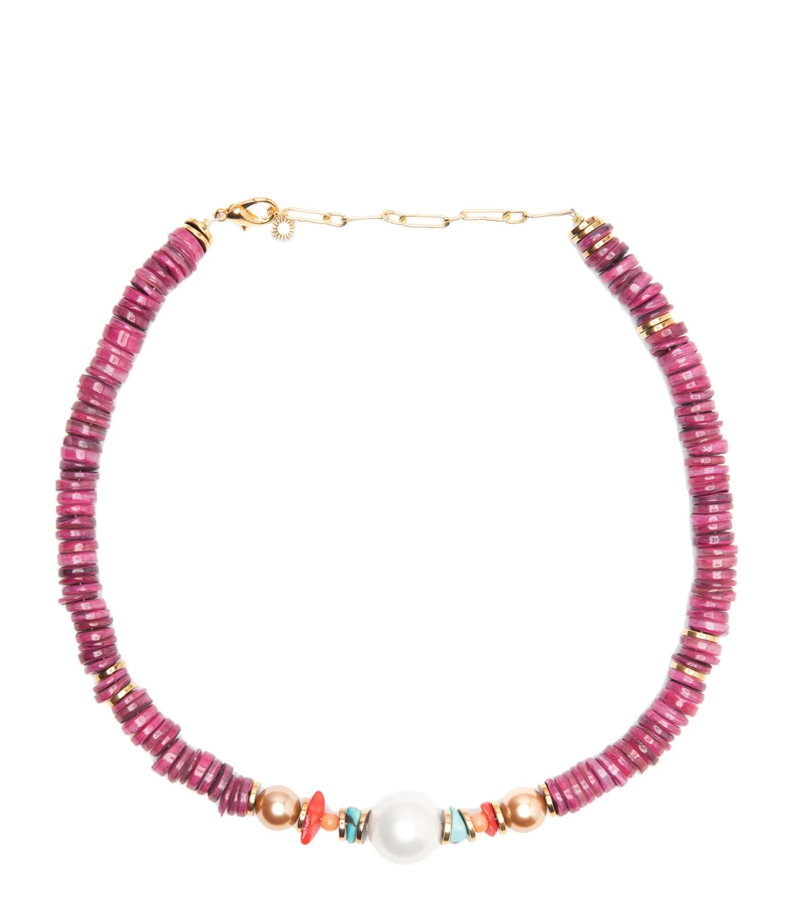 VADI JEWELS Collier Pearl Aubergine 1 VADI JEWELS Collier Pearl Aubergine