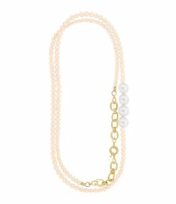 VADI JEWELS Sautoir Mama Perles Saumon, Exclusivité Lulli