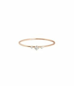 VANRYCKE Bague Stardust Or Rose 3 Diamants