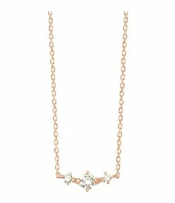 VANRYCKE Collier Stardust Or Rose 3 Diamants
