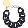 VANESSA BARONI Bracelet Flat Noir Matt