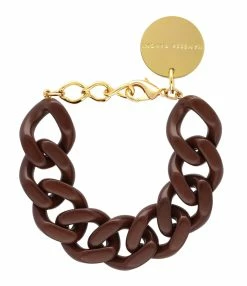 VANESSA BARONI Bracelet Flat Marron