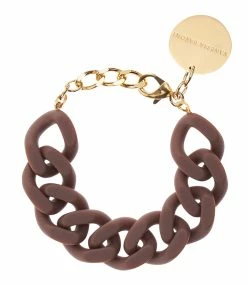 VANESSA BARONI Bracelet Flat Matt Brown