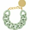 VANESSA BARONI Bracelet Great Flat Vert Menthe