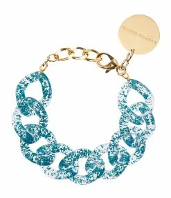 VANESSA BARONI Bracelet Flat Blue Glitter