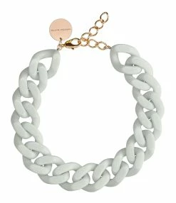 VANESSA BARONI Collier Big Flat Gris