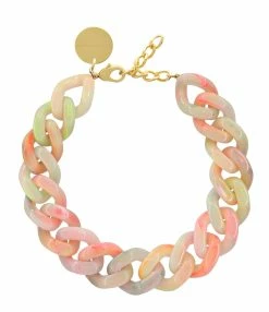 VANESSA BARONI Collier Big Flat Néon Rainbow