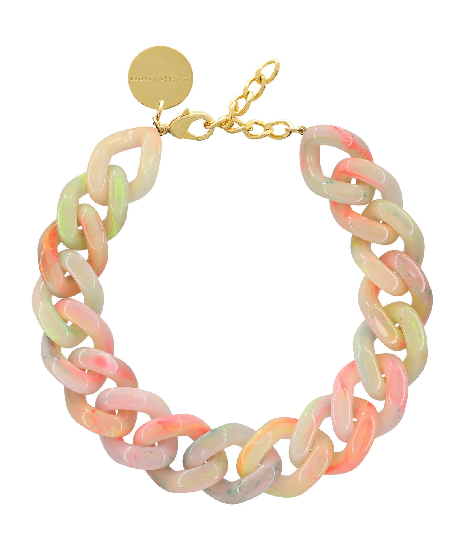 VANESSA BARONI Collier Big Flat Néon Rainbow 1 VANESSA BARONI Collier Big Flat Néon Rainbow