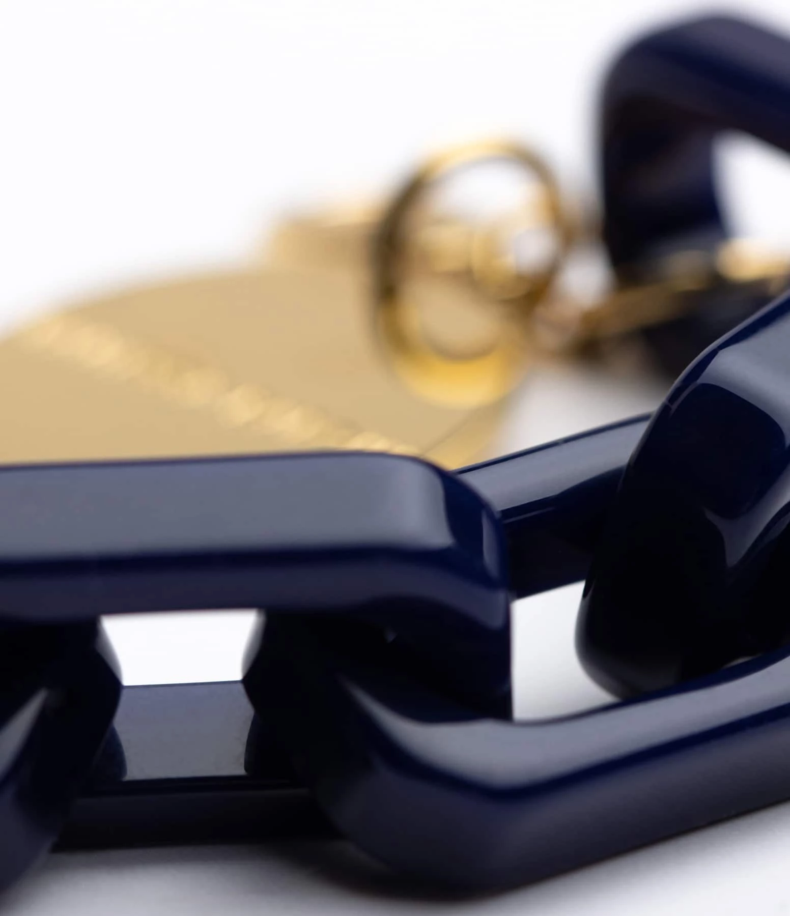 VANESSA BARONI Bracelet Tank Bleu Navy 2 VANESSA BARONI Bracelet Tank Bleu Navy – Image 2