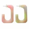 VANESSA BARONI Boucles D'oreilles Squared Single Néon Rainbow