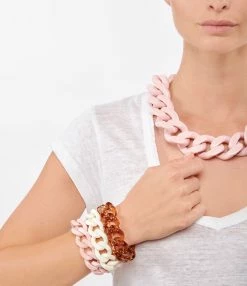 VANESSA BARONI Bracelet Flat Off White 6 VANESSA BARONI Bracelet Flat Off White -COLLIERS Shop vbaro look20210430 176