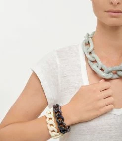 VANESSA BARONI Bracelet Flat Bleu Multicolore -COLLIERS Shop vbaro look20210430 182