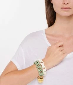 VANESSA BARONI Bracelet Great Flat Vert Menthe -COLLIERS Shop vbaro look20220420 198