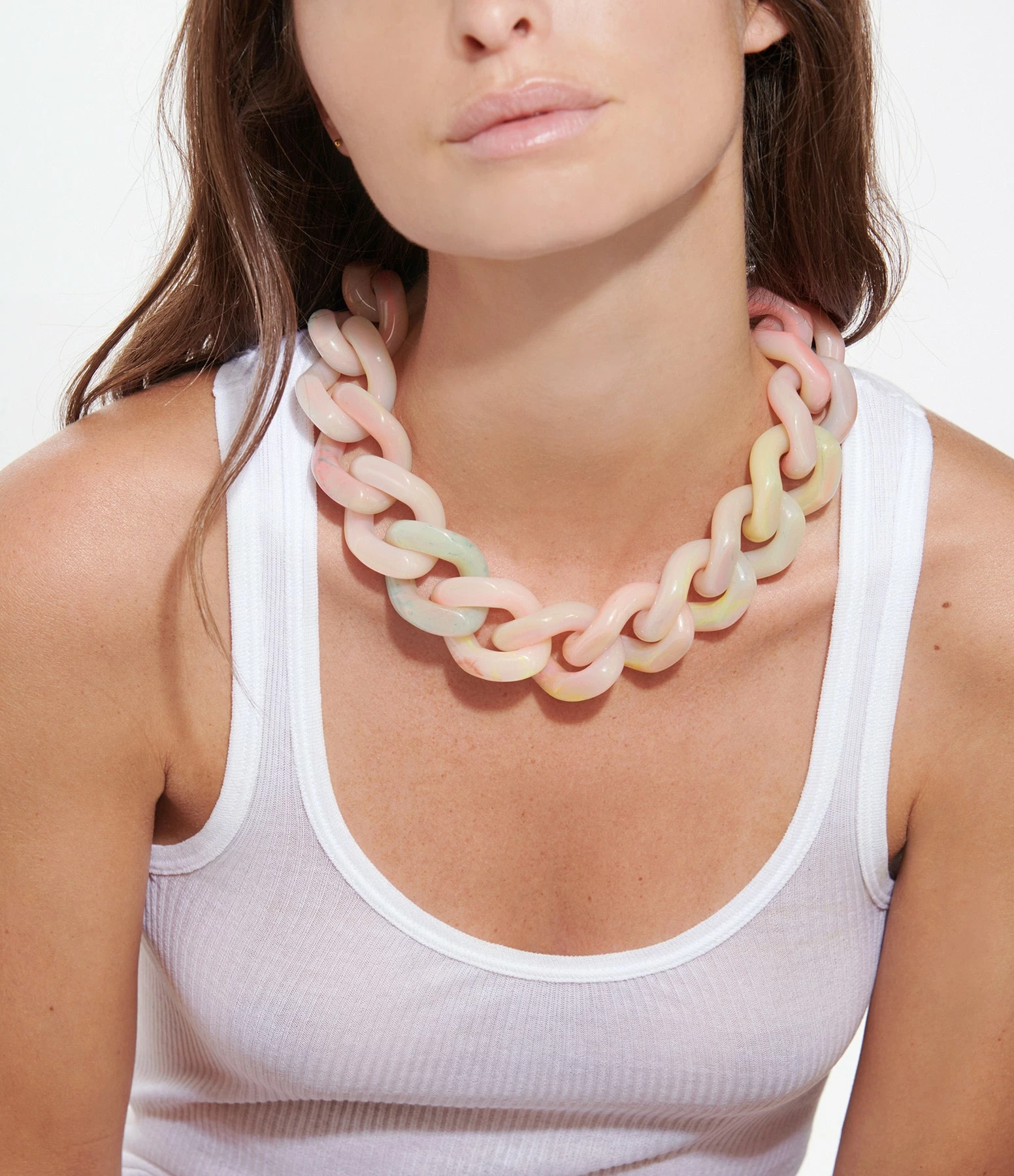 VANESSA BARONI Collier Big Flat Néon Rainbow 3 VANESSA BARONI Collier Big Flat Néon Rainbow – Image 3